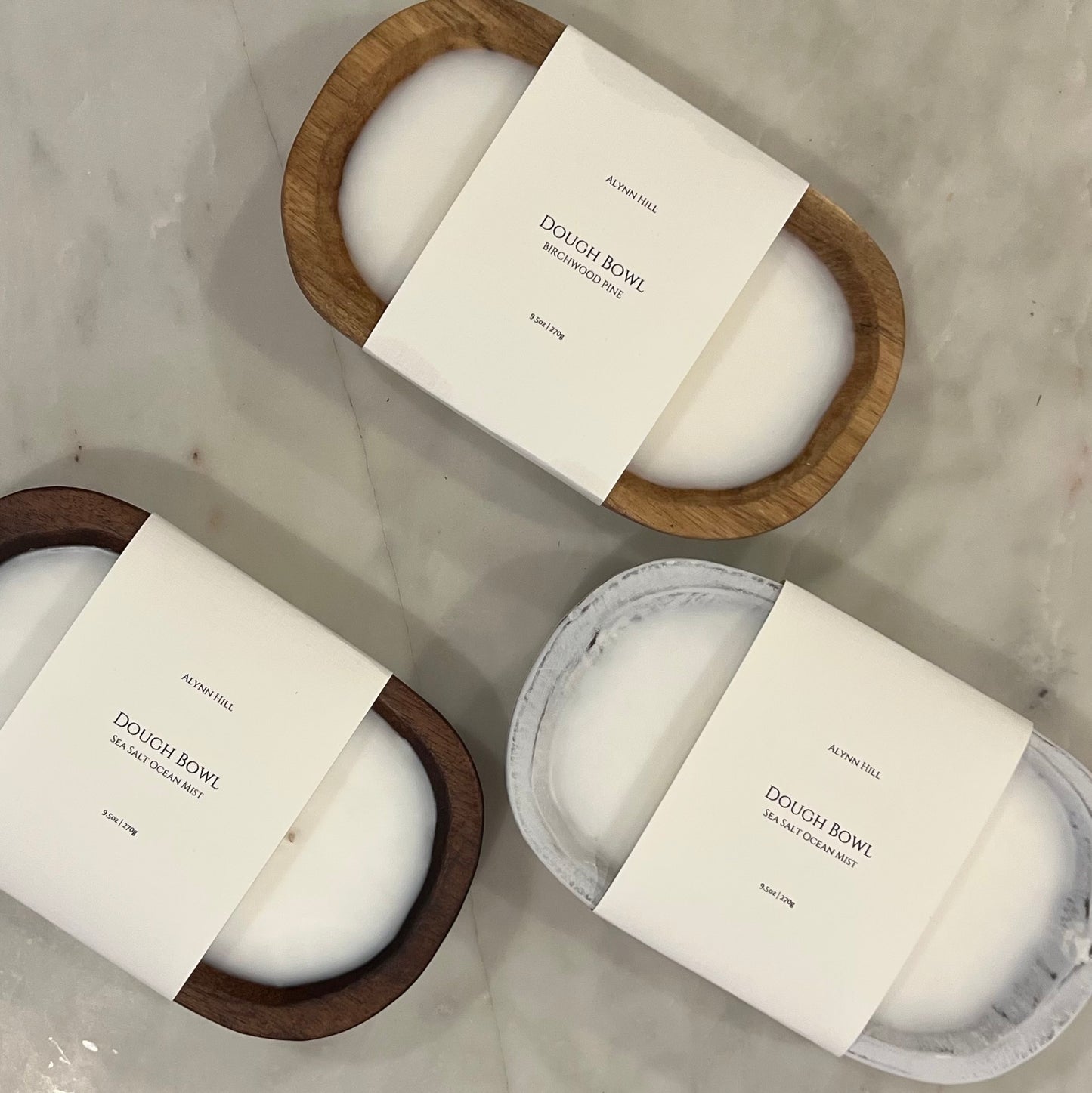 Dough Bowl - Lux Candle 9.5oz - Dark Wood
