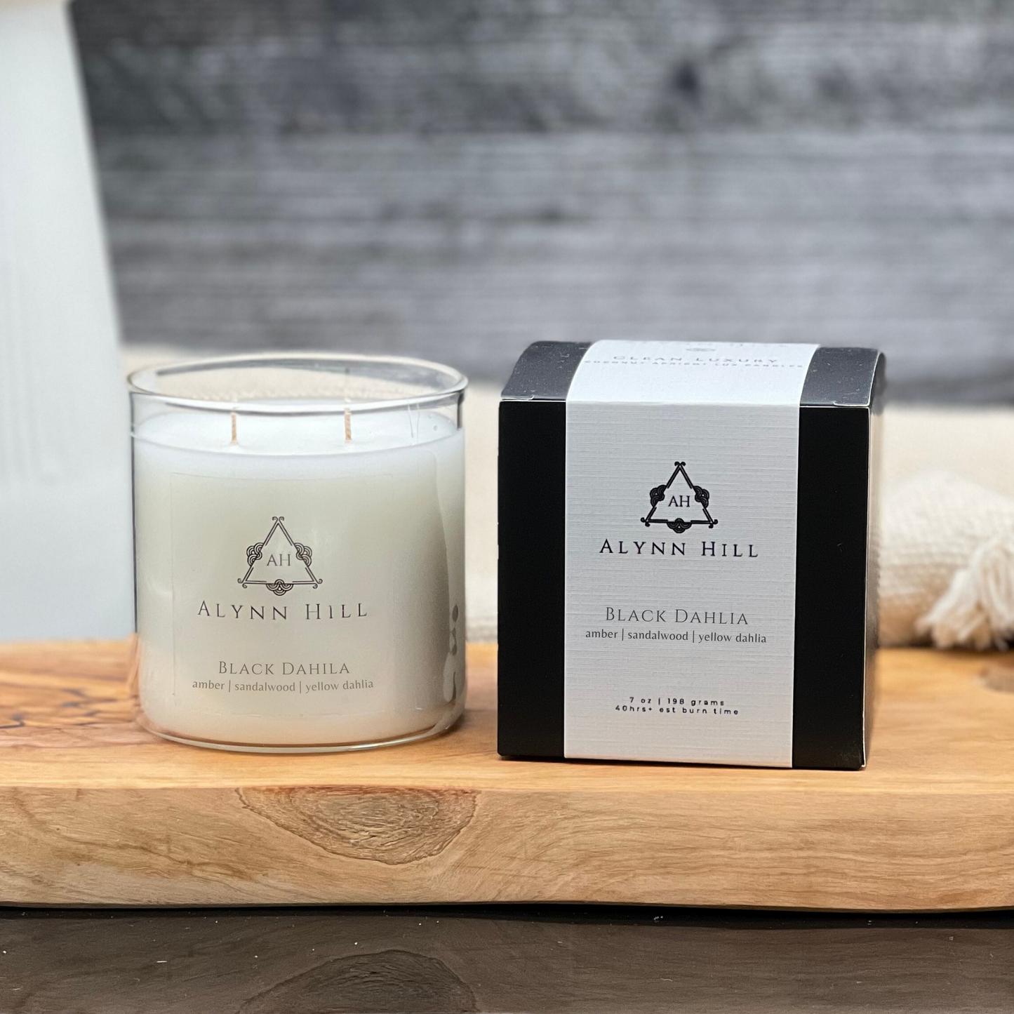 Black Dahlia - Lux Glass Candle Insert