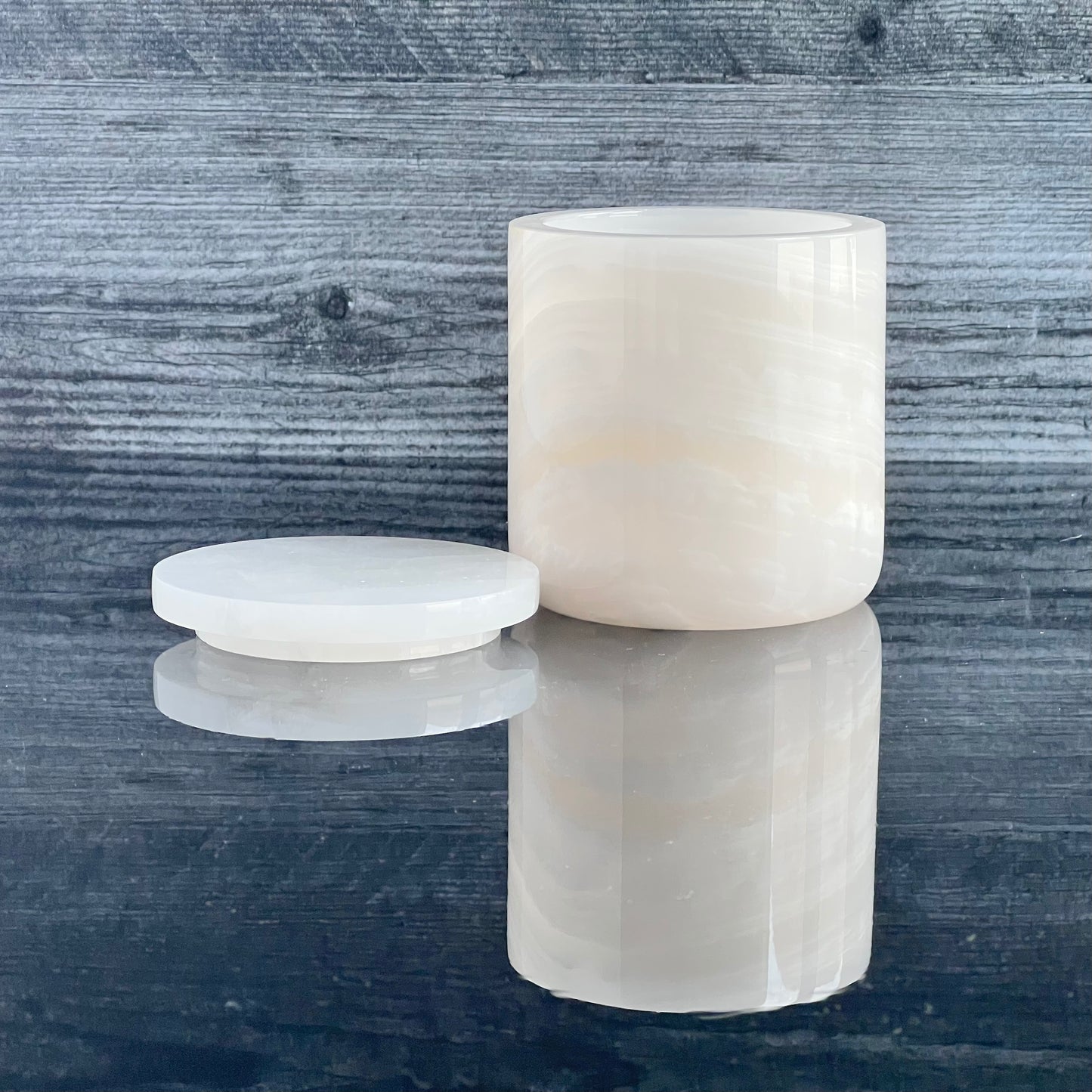 Stone Collection - Onyx Candle Holders