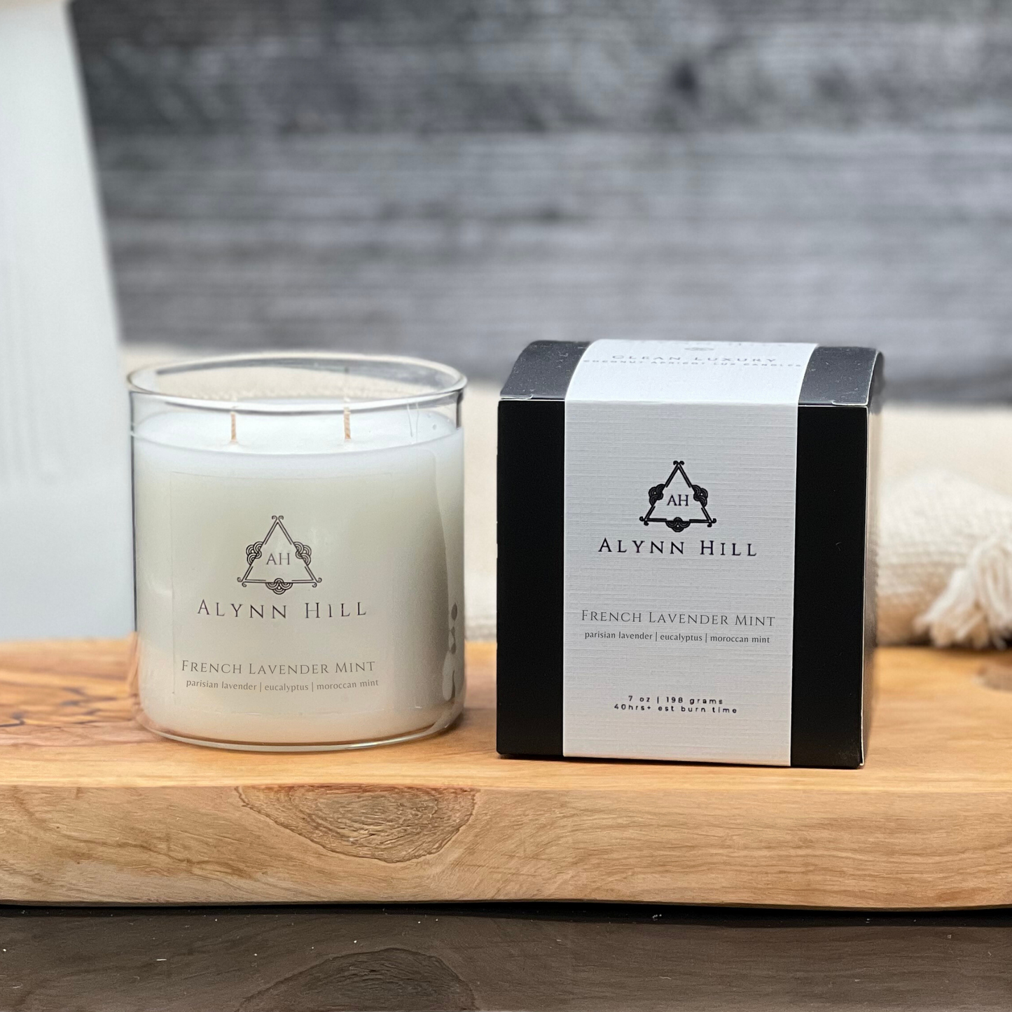 French Lavender Mint - Lux Glass Candle Insert