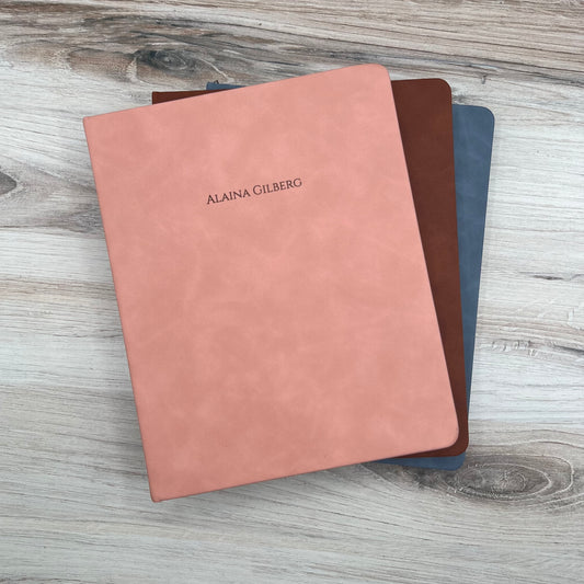 Vegan Leather 8x10 Journal - Personalizable