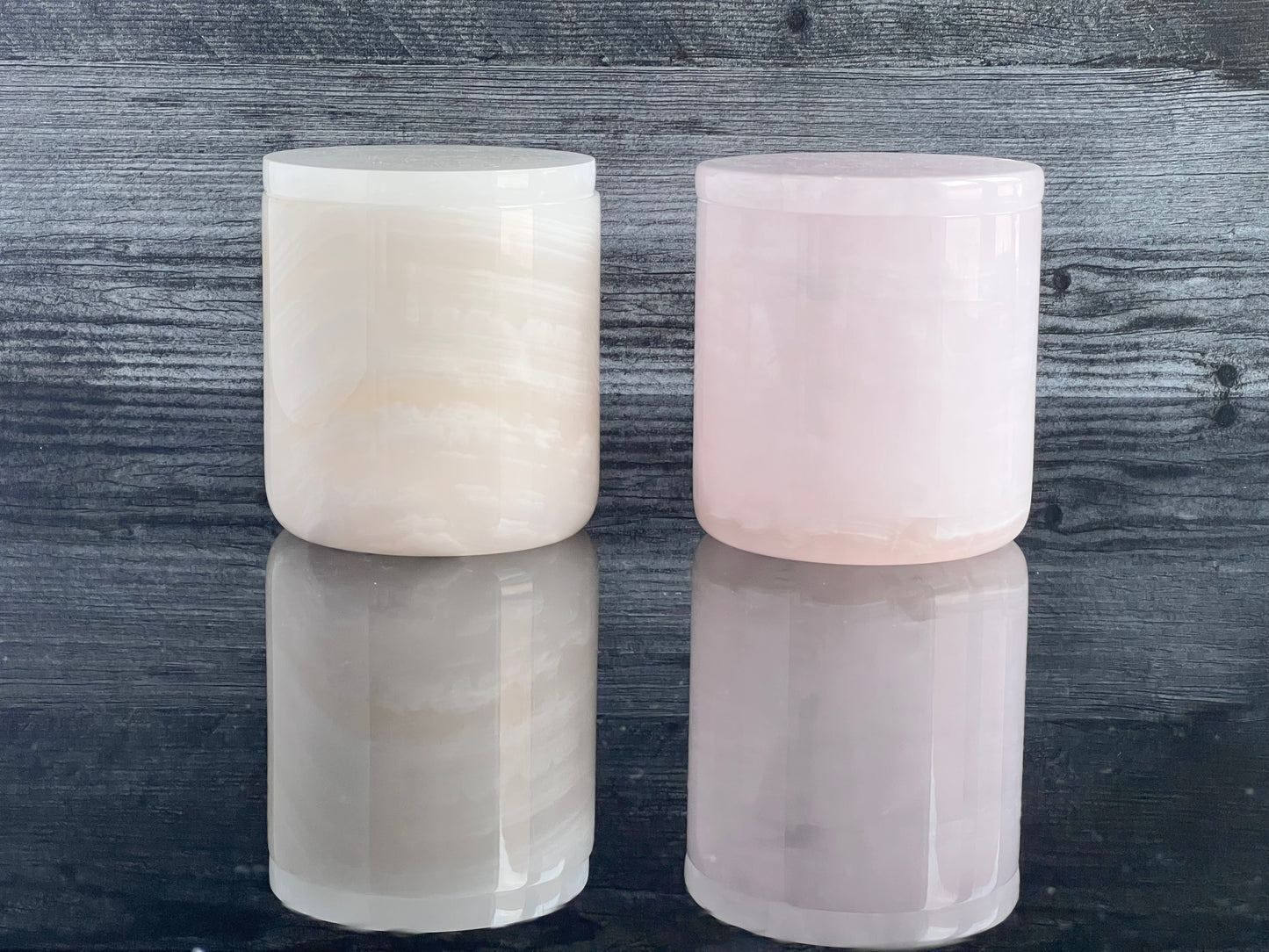 Stone Collection - Onyx Candle Holders
